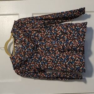 Madewell Floral Ruffled Blouse